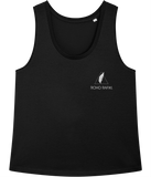 The Roho Rafiki® icon vest top (Women's) is crafted of 100% organic ring-spun combed cotton to create the tightly wrapped yarns responsible for its pleasing softness and strength. And when it comes to style, the medium loose-fit silhouette has a sleek-yet-relaxed look that’s totally on-trend. Black. #RafikiSoul
