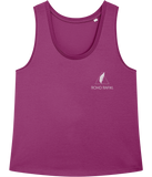 The Roho Rafiki® icon vest top (Women's) is crafted of 100% organic ring-spun combed cotton to create the tightly wrapped yarns responsible for its pleasing softness and strength. And when it comes to style, the medium loose-fit silhouette has a sleek-yet-relaxed look that’s totally on-trend. Orchid Flower. #RafikiSoul