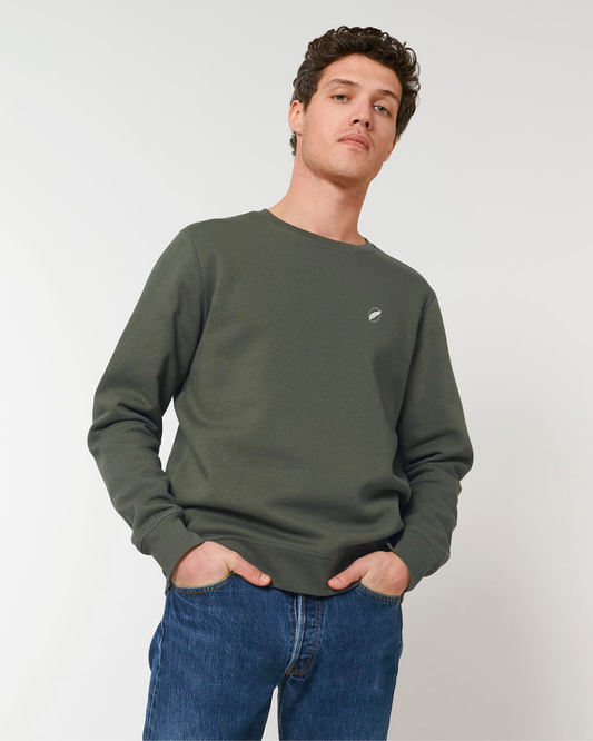 The Roho Rafiki® icon embroidered mid-light unisex cotton crewneck sweatshirt is a comfortable, easy-to-wear brushed fabric. Smart and casual, it is an effortless essential for any wardrobe. A range of colours and sizes available. Khaki.
