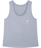 The Roho Rafiki® icon vest top (Women's) is crafted of 100% organic ring-spun combed cotton to create the tightly wrapped yarns responsible for its pleasing softness and strength. And when it comes to style, the medium loose-fit silhouette has a sleek-yet-relaxed look that’s totally on-trend. Serene Blue. #RafikiSoul
