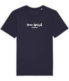 The Roho Rafiki® Free Spirit t-shirt (Unisex) is a tubular t-shirt made from 100% organic cotton and offers a relaxed and contemporary fit. Free Spirit wording with Roho Rafiki's hashtag. Navy Blue. #RafikiSoul