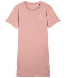The Roho Rafiki® icon tee-dress, women's, is crafted from premium 100% organic cotton and gives a hand soft feel. Canyon Pink. #RafikiSoul