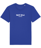 The Roho Rafiki® Wild Soul t-shirt (Unisex) is a tubular t-shirt made from 100% organic cotton and offers a relaxed and contemporary fit. Awake wording with Roho Rafiki®'s hashtag. Royal Blue. #RafikiSoul