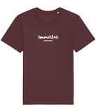 The Roho Rafiki® Immortal t-shirt (Unisex) is a tubular t-shirt made from 100% organic cotton and offers a relaxed and contemporary fit. Awake wording with Roho Rafiki's hashtag. Burgundy. #RafikiSoul