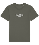 The Roho Rafiki® Limitless t-shirt (Unisex) is a tubular t-shirt made from 100% organic cotton and offers a relaxed and contemporary fit. Limitless wording with Roho Rafiki®'s hashtag. Khaki. #RafikiSoul
