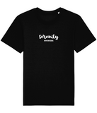 The Roho Rafiki® Serenity t-shirt (Unisex) is a tubular t-shirt made from 100% organic cotton and offers a relaxed and contemporary fit. Serenity wording with Roho Rafiki's hashtag. Black. #RafikiSoul
