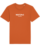 The Roho Rafiki® Wild Soul t-shirt (Unisex) is a tubular t-shirt made from 100% organic cotton and offers a relaxed and contemporary fit. Awake wording with Roho Rafiki®'s hashtag. Bright Orange. #RafikiSoul