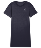 The Roho Rafiki® icon tee-dress, women's, is crafted from premium 100% organic cotton and gives a hand soft feel. Navy Blue. #RafikiSoul