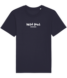 The Roho Rafiki® Wild Soul t-shirt (Unisex) is a tubular t-shirt made from 100% organic cotton and offers a relaxed and contemporary fit. Awake wording with Roho Rafiki®'s hashtag. French Navy. #RafikiSoul