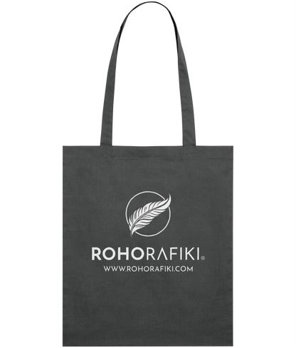 Our Roho Rafiki® lightweight tote bag is made with 100% organic cotton. This stylish cotton classic tote bag is for any conscious consumer. A practical purchase for carrying fitness/hobbies kit, shopping essentials, food or books, and a useful addition to any household. A variety of colours available. #RafikiSoul 