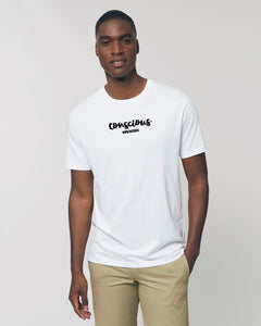 The Roho Rafiki® Conscious t-shirt (Unisex) is a tubular t-shirt made from 100% organic cotton and offers a relaxed and contemporary fit. Conscious wording with Roho Rafiki's hashtag. White. #RafikiSoul