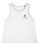 The Roho Rafiki® icon tank top (Women's) is a sleeveless top cut in premium 100% organic cotton and is complete with a signature soft-hand feel. White. #RafikiSoul