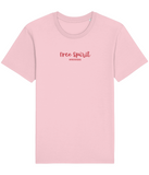 The Roho Rafiki® Free Spirit t-shirt (Unisex) is a tubular t-shirt made from 100% organic cotton and offers a relaxed and contemporary fit. Free Spirit wording with Roho Rafiki's hashtag. Cotton Pink. #RafikiSoul