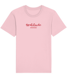 The Roho Rafiki® Gratitude t-shirt (Unisex) is a tubular t-shirt made from 100% organic cotton and offers a relaxed and contemporary fit. Awake wording with Roho Rafiki's hashtag. Cotton Pink. #RafikiSoul