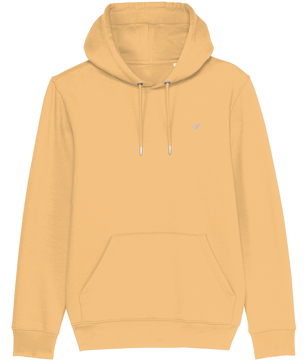Roho Rafiki® embroidered icon hoodie (Unisex) Vegan. Material: 100% Organic ring-spun combed Cotton. Brushed cotton unisex hooded sweatshirt. Double layered hood in self fabric. Round drawcords in matching body colour with metal tipping. Metal eyelets. Kangaroo pocket at front. The premium quality embroidered icon hoodie comes in a variety of colours. Nispero.