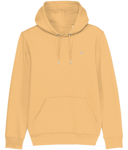 Roho Rafiki® embroidered icon hoodie (Unisex) Vegan. Material: 100% Organic ring-spun combed Cotton. Brushed cotton unisex hooded sweatshirt. Double layered hood in self fabric. Round drawcords in matching body colour with metal tipping. Metal eyelets. Kangaroo pocket at front. The premium quality embroidered icon hoodie comes in a variety of colours. Nispero.
