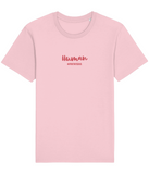 The Roho Rafiki® Human t-shirt (Unisex) is a tubular t-shirt made from 100% organic cotton and offers a relaxed and contemporary fit. Awake wording with Roho Rafiki's hashtag. Cotton Pink. #RafikiSoul