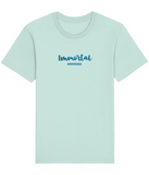 The Roho Rafiki® Immortal t-shirt (Unisex) is a tubular t-shirt made from 100% organic cotton and offers a relaxed and contemporary fit. Awake wording with Roho Rafiki's hashtag. Caribbean Blue. #RafikiSoul