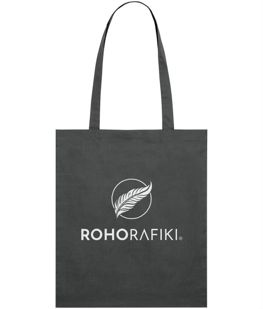 The Roho Rafiki® lightweight tote bag is made with 100% organic cotton.
This reusable and stylish cotton, classic tote bag is a practical purchase for carrying fitness/hobbies or kit, shopping essentials, food or books. A useful purchase for any conscious consumer. Anthracite.
