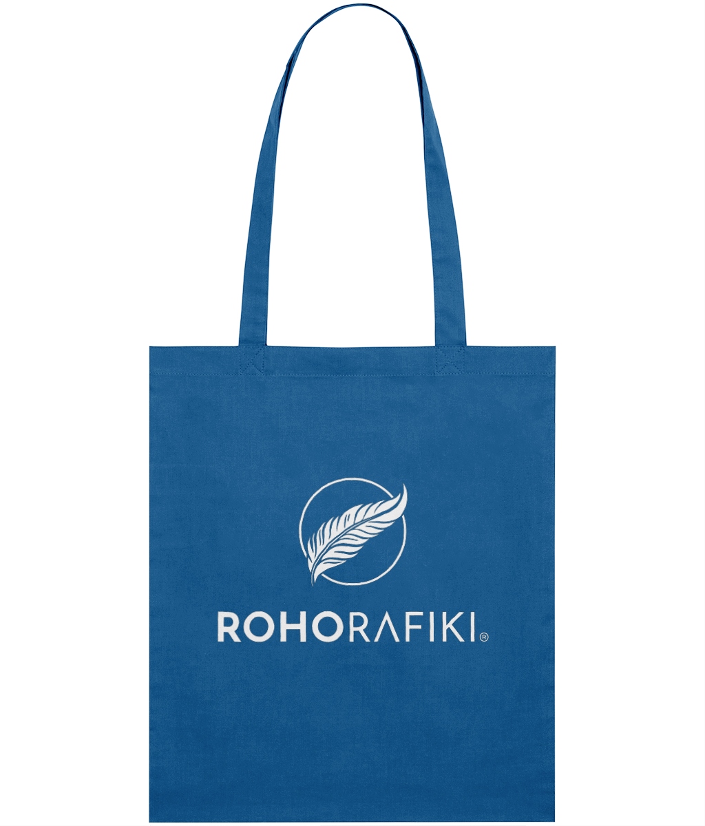 The Roho Rafiki® lightweight tote bag is made with 100% organic cotton.
This reusable and stylish cotton, classic tote bag is a practical purchase for carrying fitness/hobbies or kit, shopping essentials, food or books. A useful purchase for any conscious consumer. Royal Blue.