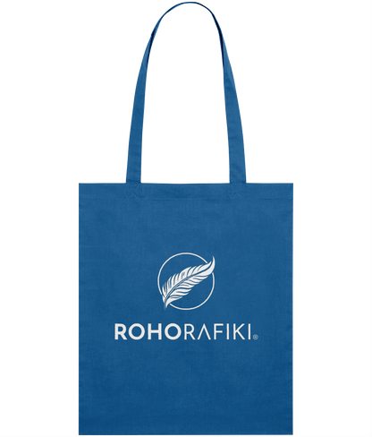 The Roho Rafiki® lightweight tote bag is made with 100% organic cotton.
This reusable and stylish cotton, classic tote bag is a practical purchase for carrying fitness/hobbies or kit, shopping essentials, food or books. A useful purchase for any conscious consumer. Royal Blue.