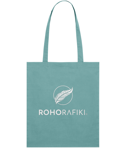 The Roho Rafiki® lightweight tote bag is made with 100% organic cotton.
This reusable and stylish cotton, classic tote bag is a practical purchase for carrying fitness/hobbies or kit, shopping essentials, food or books. A useful purchase for any conscious consumer. Teal.