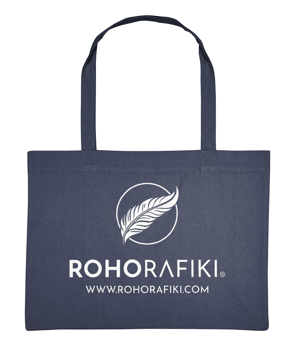 Maxi canvas shopping bag, midnight blue #RafikiSoul