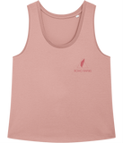 The Roho Rafiki® icon vest top (Women's) is crafted of 100% organic ring-spun combed cotton to create the tightly wrapped yarns responsible for its pleasing softness and strength. And when it comes to style, the medium loose-fit silhouette has a sleek-yet-relaxed look that’s totally on-trend. Canyon Pink. #RafikiSoul