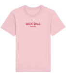 The Roho Rafiki® Wild Soul t-shirt (Unisex) is a tubular t-shirt made from 100% organic cotton and offers a relaxed and contemporary fit. Awake wording with Roho Rafiki®'s hashtag. Cotton Pink. #RafikiSoul