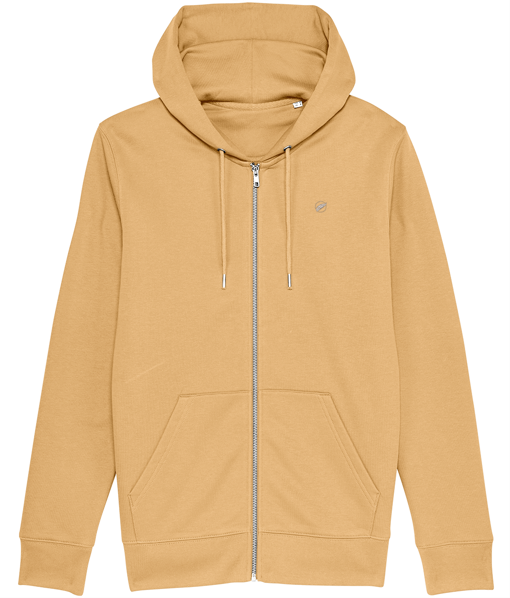 Roho Rafiki® embroidered icon hoodie (Unisex) Vegan. Material: 100% Organic ring-spun combed Cotton. Brushed cotton unisex hooded sweatshirt. Double layered hood in self fabric. Round drawcords in matching body colour with metal tipping. Metal eyelets. Kangaroo pocket at front. The premium quality embroidered icon hoodie comes in a variety of colours. Nispero.
