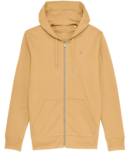 Roho Rafiki® embroidered icon hoodie (Unisex) Vegan. Material: 100% Organic ring-spun combed Cotton. Brushed cotton unisex hooded sweatshirt. Double layered hood in self fabric. Round drawcords in matching body colour with metal tipping. Metal eyelets. Kangaroo pocket at front. The premium quality embroidered icon hoodie comes in a variety of colours. Nispero.