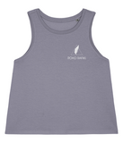 The Roho Rafiki® icon tank top (Women's) is a sleeveless top cut in premium 100% organic cotton and is complete with a signature soft-hand feel. Lava Grey. #RafikiSoul