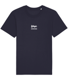 The Roho Rafiki® Love t-shirt (Unisex) is a tubular t-shirt made from 100% organic cotton and offers a relaxed and contemporary fit. Love wording with Roho Rafiki®'s hashtag. Navy Blue. #RafikiSoul