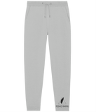Roho Rafiki® icon jogging pants (Unisex) are cut in premium 85% organic cotton, 15% recycled polyester brushed fabric with patch pocket at the back and has a soft-hand feel. Heather Grey. #RafikiSoul