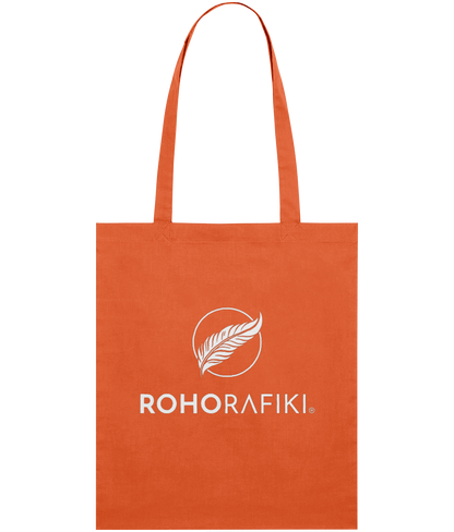 The Roho Rafiki® lightweight tote bag is made with 100% organic cotton.
This reusable and stylish cotton, classic tote bag is a practical purchase for carrying fitness/hobbies or kit, shopping essentials, food or books. A useful purchase for any conscious consumer. Bright orange.