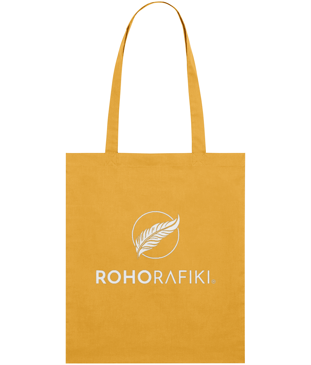 The Roho Rafiki® lightweight tote bag is made with 100% organic cotton.
This reusable and stylish cotton, classic tote bag is a practical purchase for carrying fitness/hobbies or kit, shopping essentials, food or books. A useful purchase for any conscious consumer. Yellow.