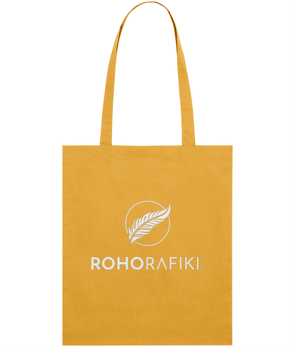 The Roho Rafiki® lightweight tote bag is made with 100% organic cotton.
This reusable and stylish cotton, classic tote bag is a practical purchase for carrying fitness/hobbies or kit, shopping essentials, food or books. A useful purchase for any conscious consumer. Yellow.