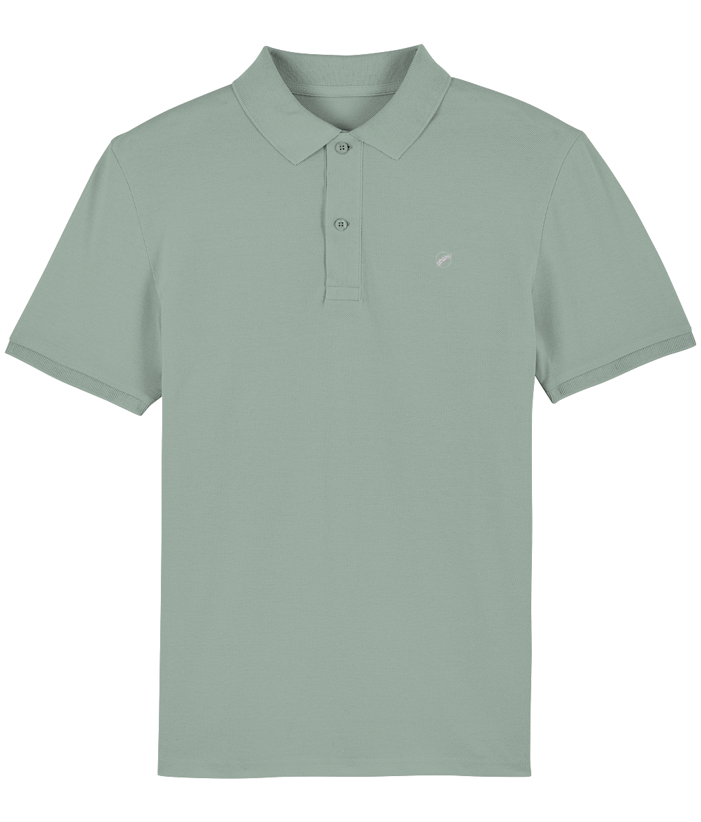 The Roho Rafiki® organic cotton embroidered icon polo shirt (unisex) is smart or casual, in a range of beautiful colours to choose from. Aloe.
