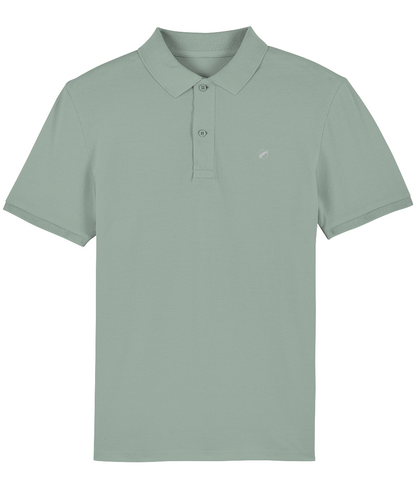 The Roho Rafiki® organic cotton embroidered icon polo shirt (unisex) is smart or casual, in a range of beautiful colours to choose from. Aloe.
