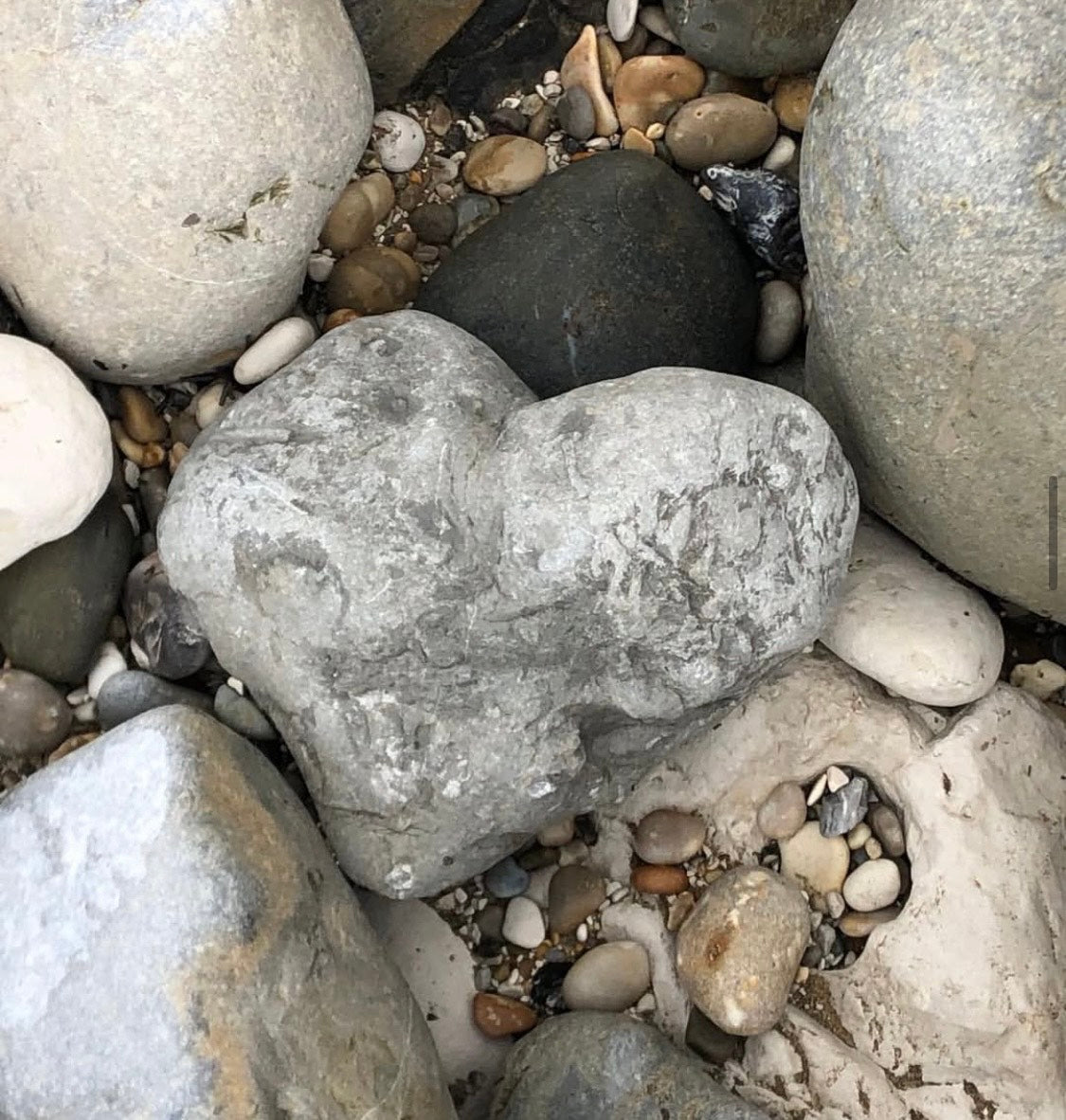 Heart shaped stone