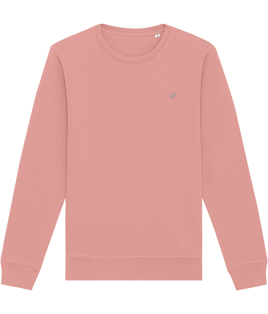 The high quality Roho Rafiki® embroidered mid-light unisex cotton crewneck sweatshirt is a comfortable, easy-to-wear brushed fabric that can be worn as smart casual. Various colour are available. Cotton pink.
