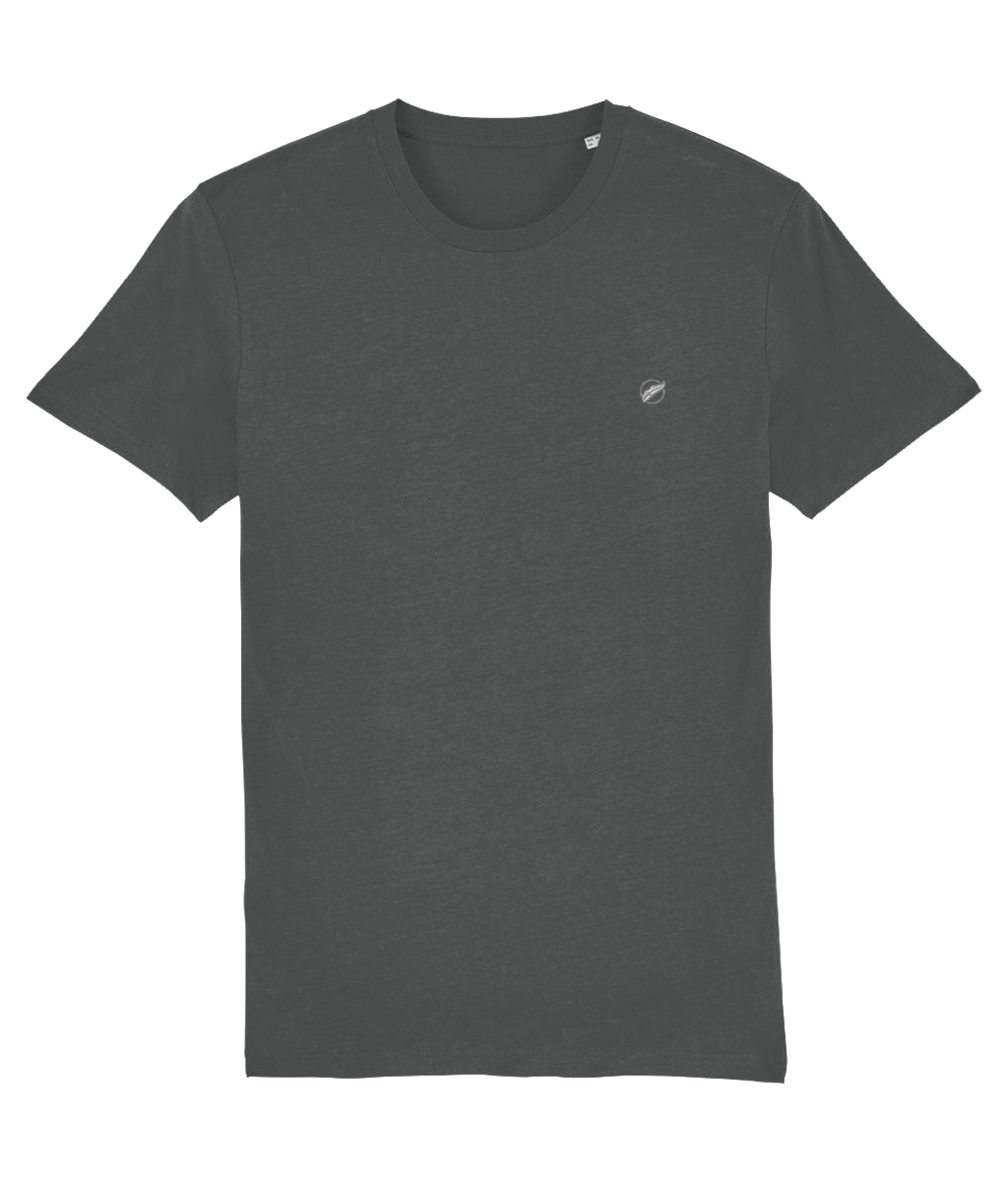 The Roho Rafiki® embroidered icon t-shirt (Unisex) is made from 100% organic cotton and offers a relaxed and contemporary fit. This quality lightweight t-shirt is soft to wear and comes in a great variety of colours. Anthracite.