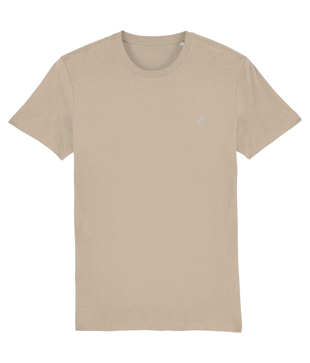 The Roho Rafiki® embroidered icon t-shirt (Unisex) is made from 100% organic cotton and offers a relaxed and contemporary fit. This quality lightweight t-shirt is soft to wear and comes in a great variety of colours. Desert dust.