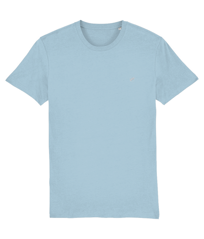 The Roho Rafiki® embroidered icon t-shirt (Unisex) is made from 100% organic cotton and offers a relaxed and contemporary fit. This quality lightweight t-shirt is soft to wear and comes in a great variety of colours. Sky Blue.