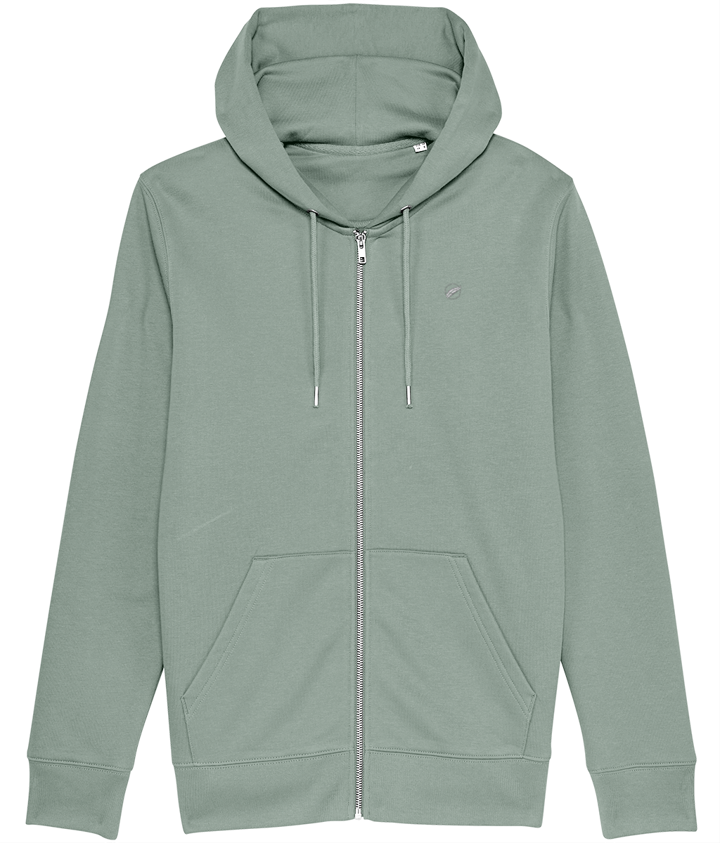 The Roho Rafiki® embroidered ZIP HOODIE (Unisex) is a premium quality unisex, vegan, embroidered garment made with 100% organic cotton and comes in a variety of colours. A versatile and quality choice. Aloe.