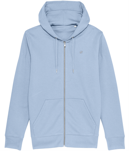 The Roho Rafiki® embroidered ZIP HOODIE (Unisex) is a premium quality unisex, vegan, embroidered garment made with 100% organic cotton and comes in a variety of colours. A versatile and quality choice. Blue Soul.